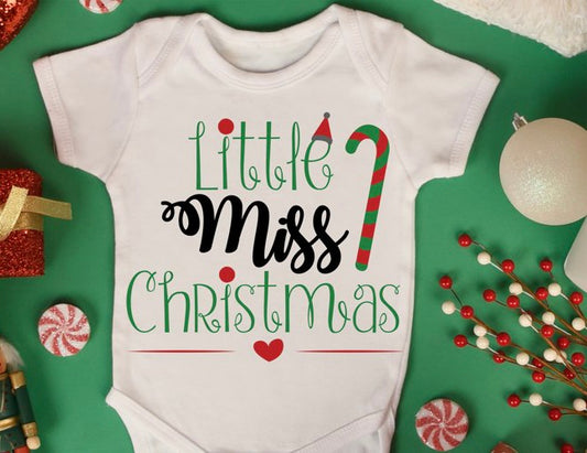 First Christmas baby vest (Miss)