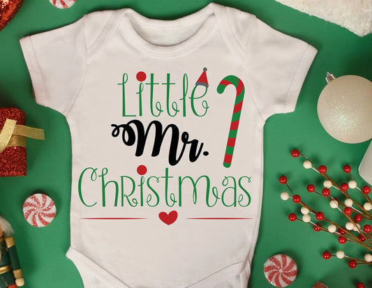 First Christmas baby vest (Mr)