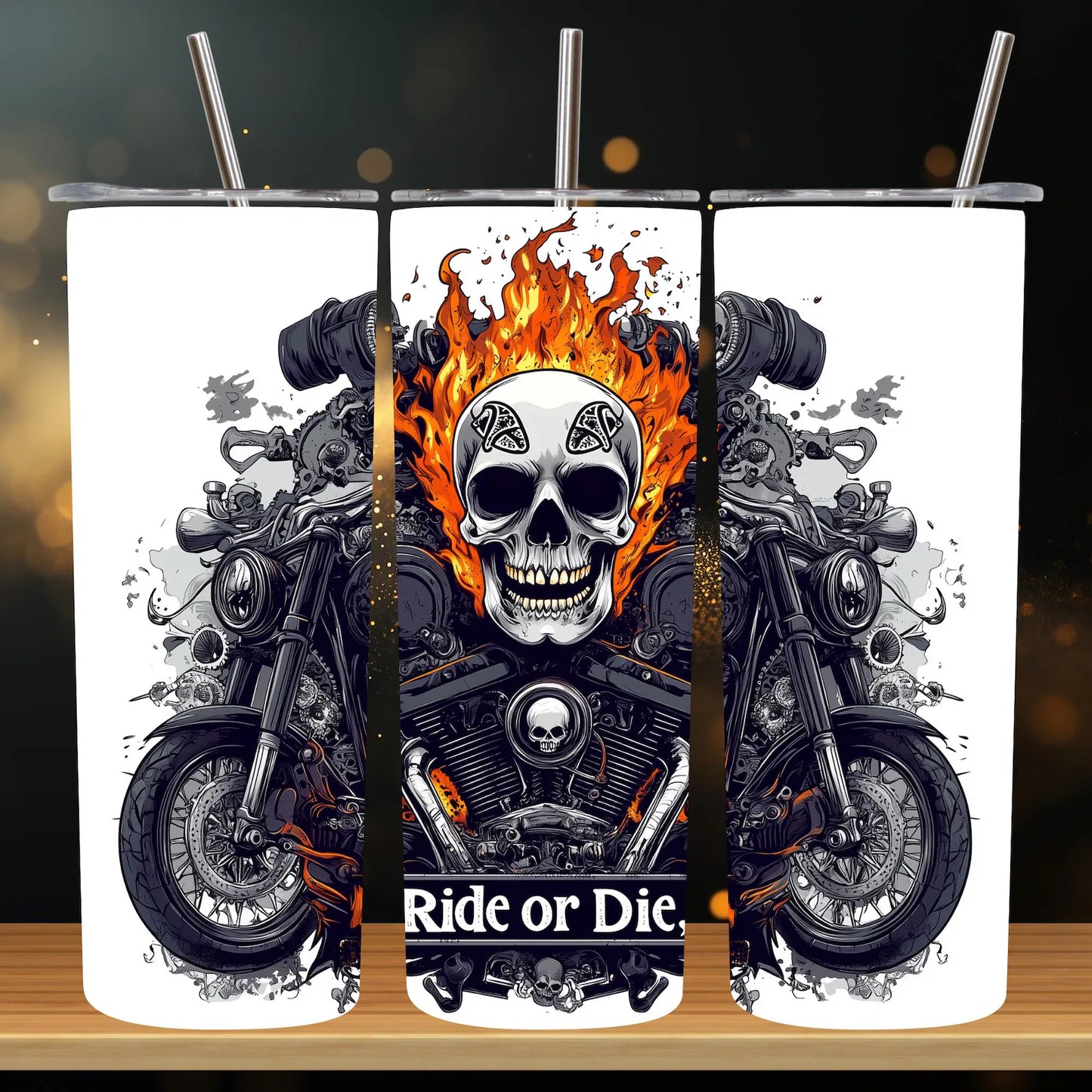 Motorbike Themed Tumbler