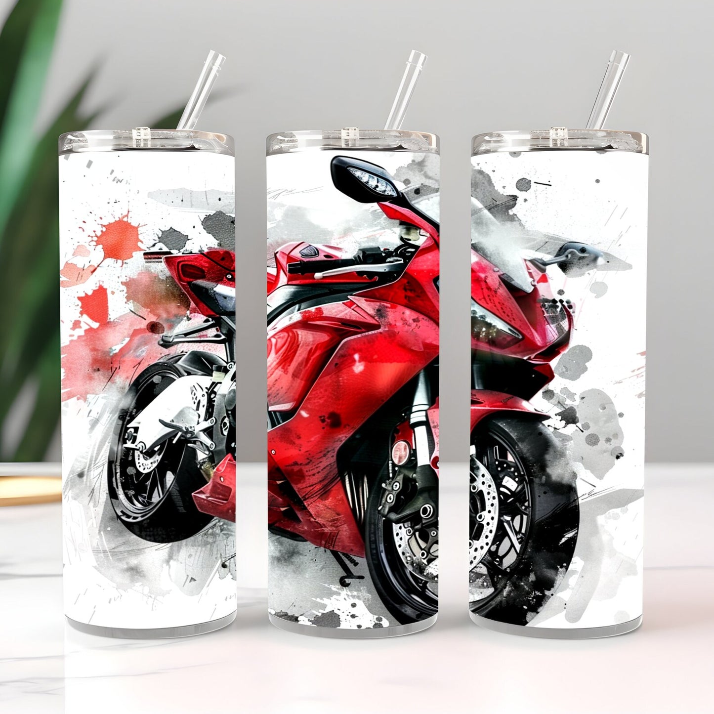 Motorbike Themed Tumbler