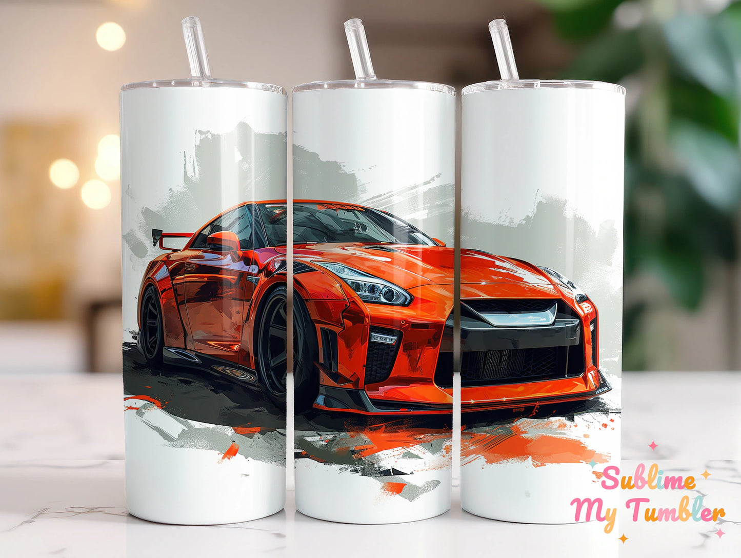 Car Themed Tumbler