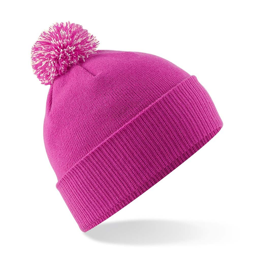 Pom Pom Beanie Hat Embroidered with your logo